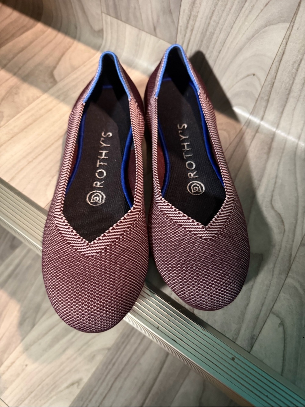 Rothy's Women's Burgundy Knit Flats